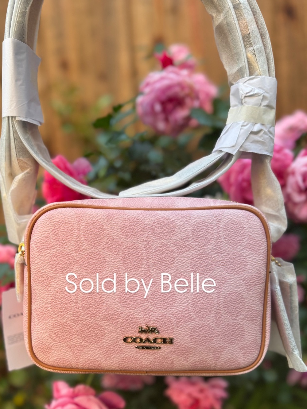 NWT Coach Mini Carey Powder Pink Purse
